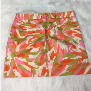 Y2K Vintage J. Crew Camouflage Mini Skirt - Splash Print - Size 4
